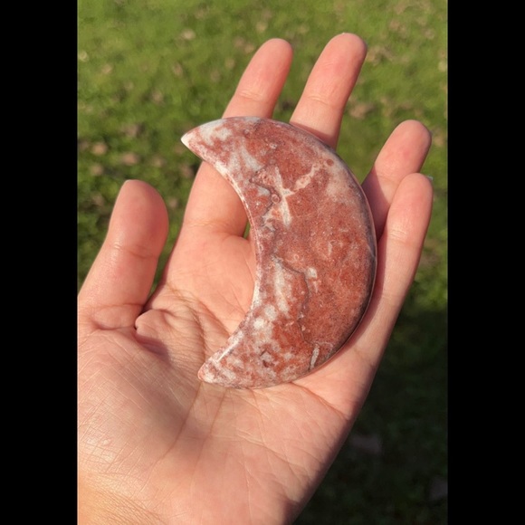 (RELISTED) ✨ HP ✨ Red Jasper ✨ Moon Carving ✨ - Picture 7 of 7